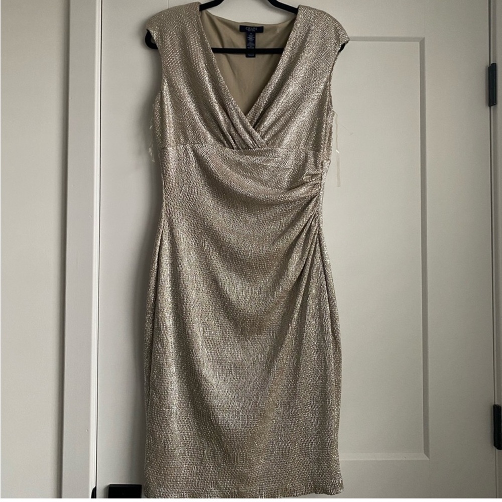 NWT womens sparkly gold bodycon size8 dresses
